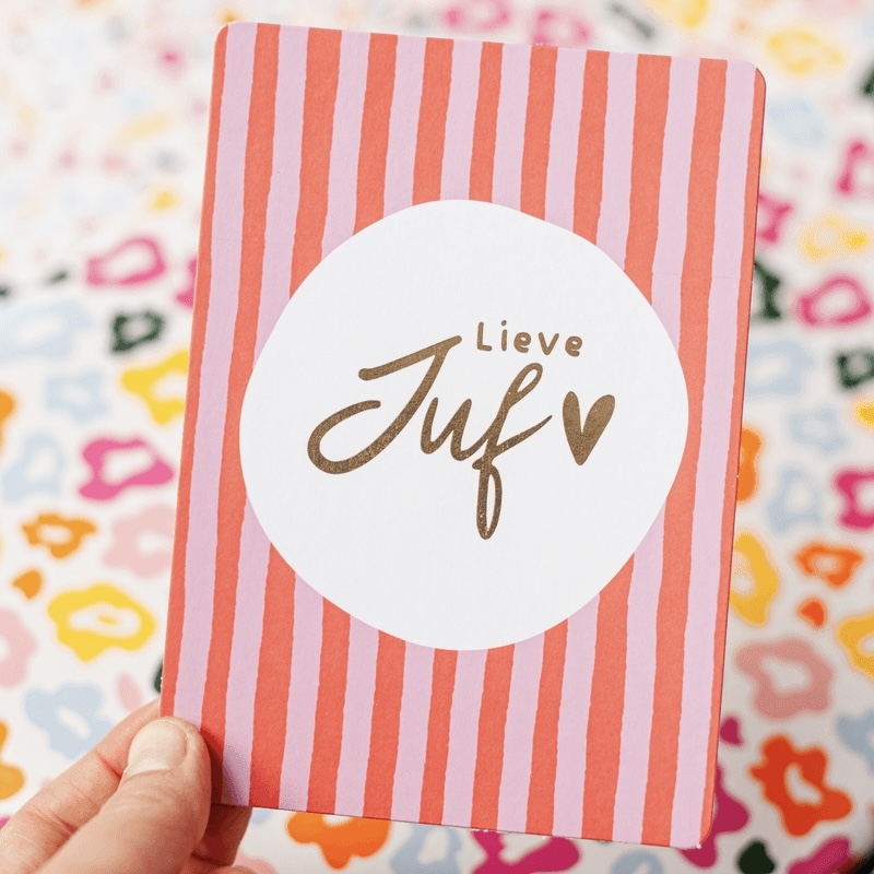 Juf - Wenskaart