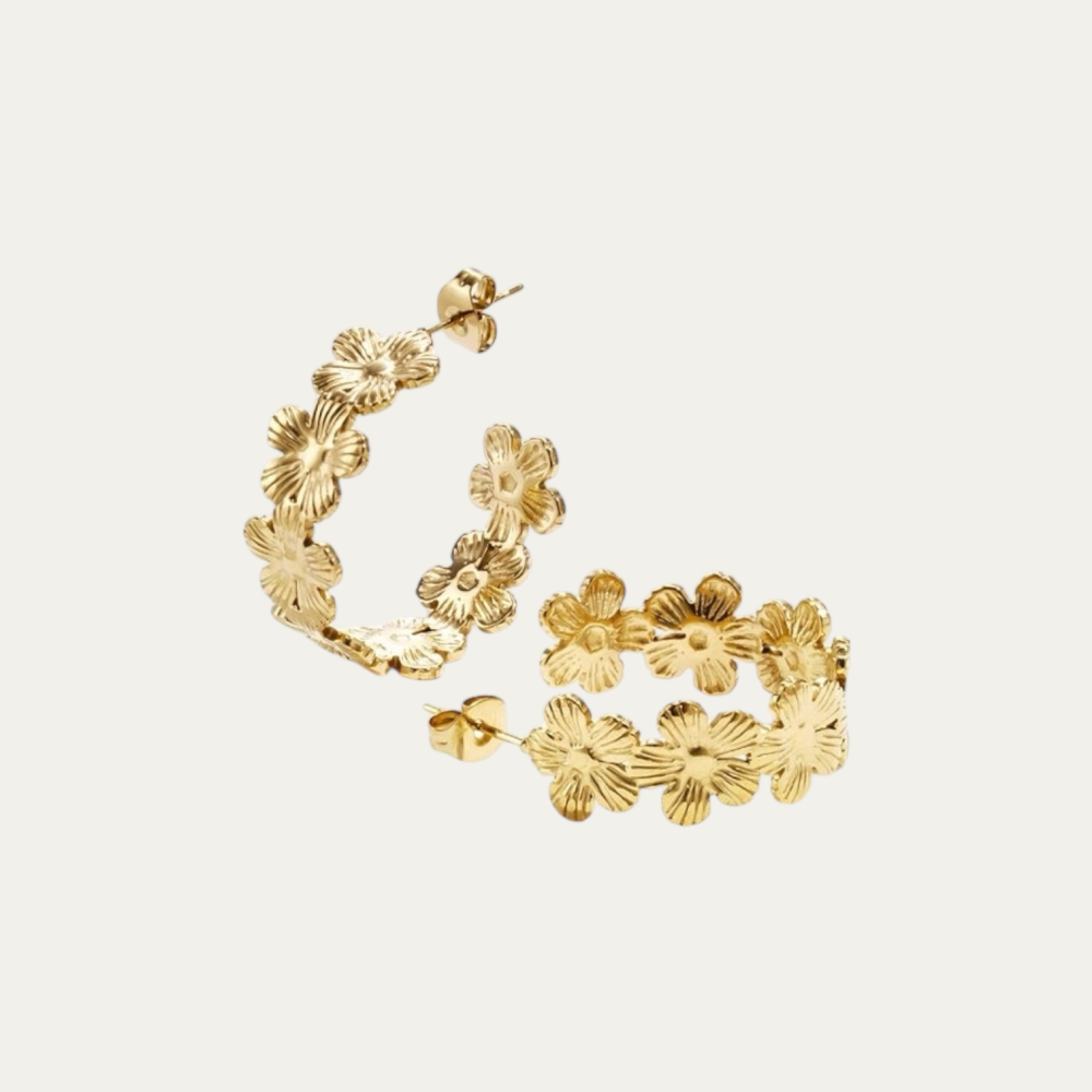 Oorbellen Bloemen - Creolen Madeliefjes