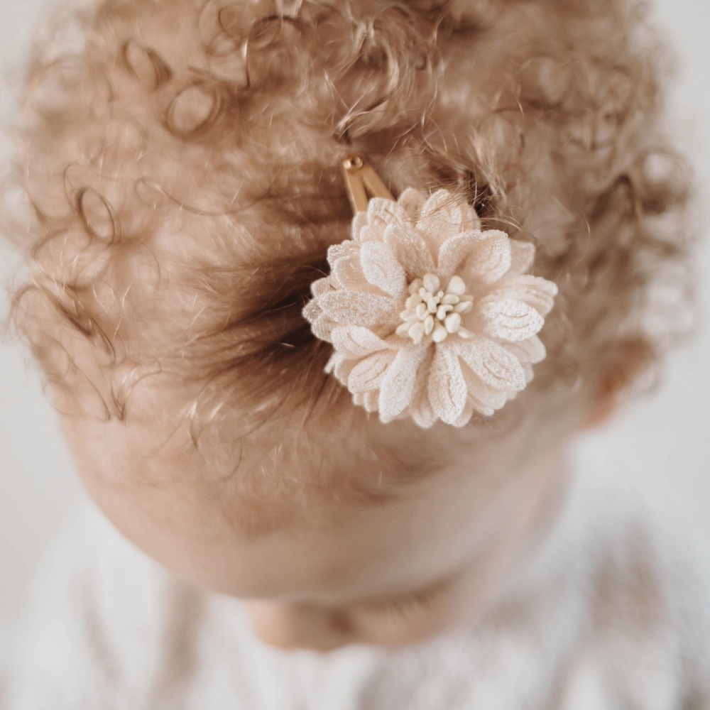 Haarclip Flower - Brick