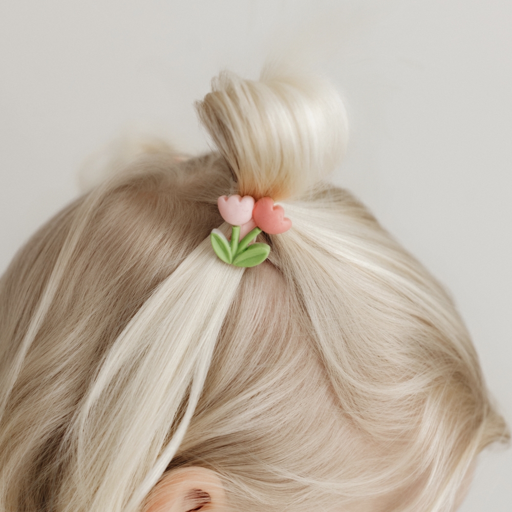 Haarelastiekjes - Tulpjes Roze