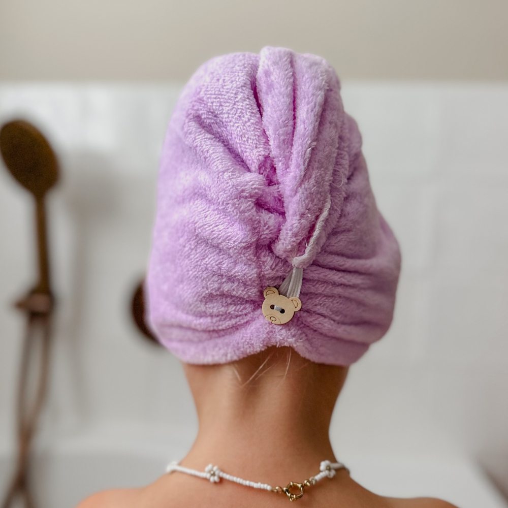 Haarhanddoek - Lila