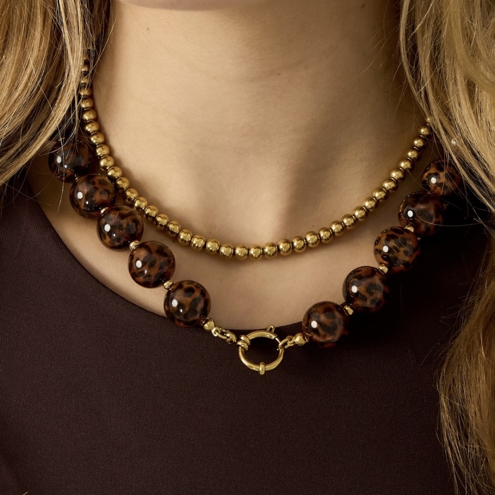 Kralenketting - Leopard