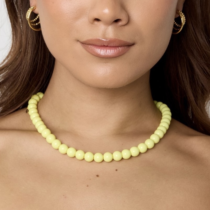 Kralenketting -  Lichtroze Medium