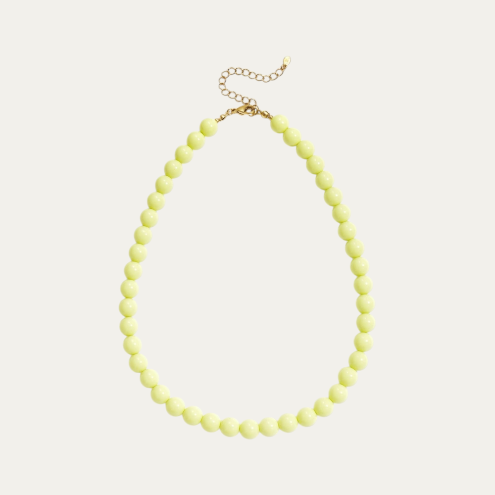 Kralenketting -  Botergeel Medium