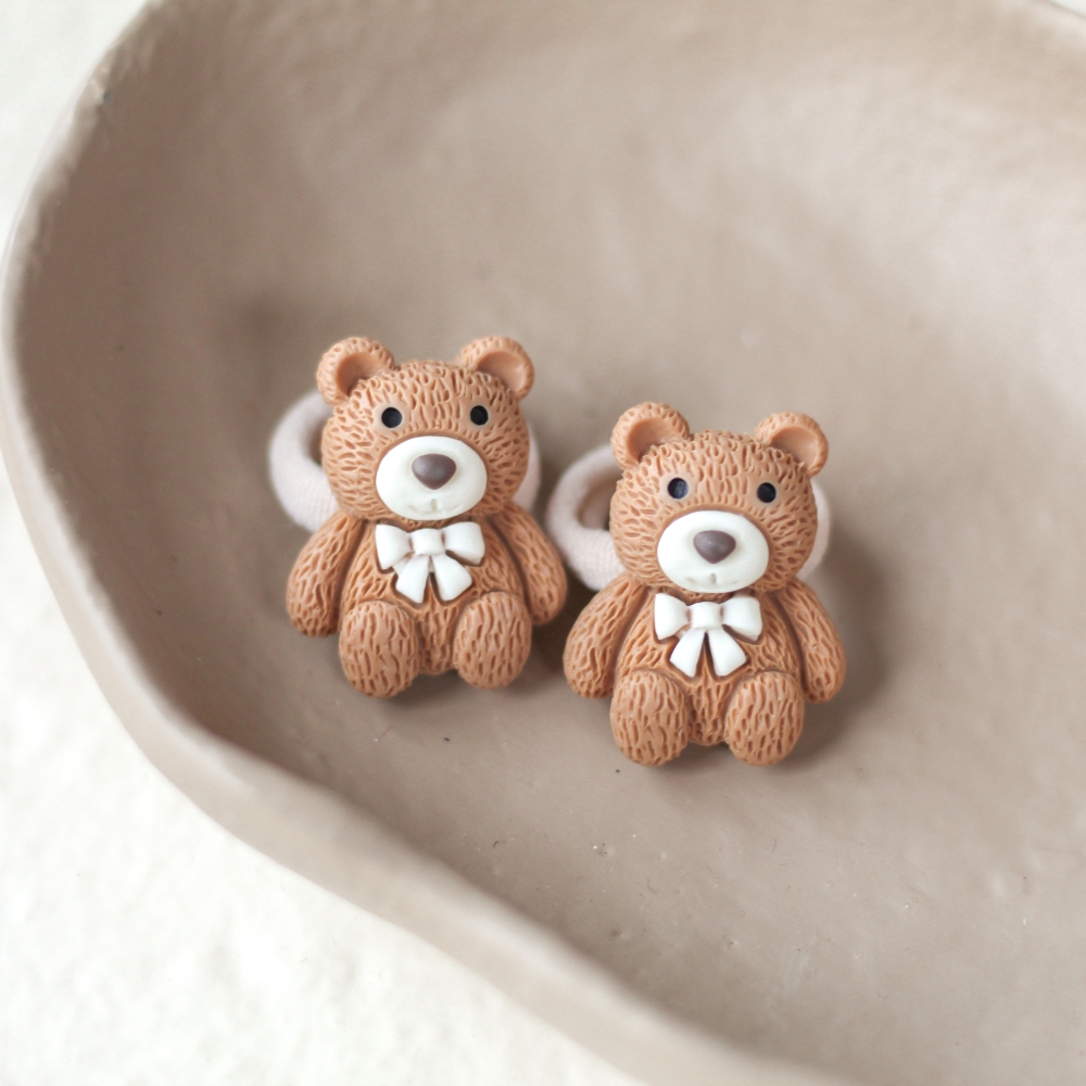 Haarelastieken - Teddy Brown