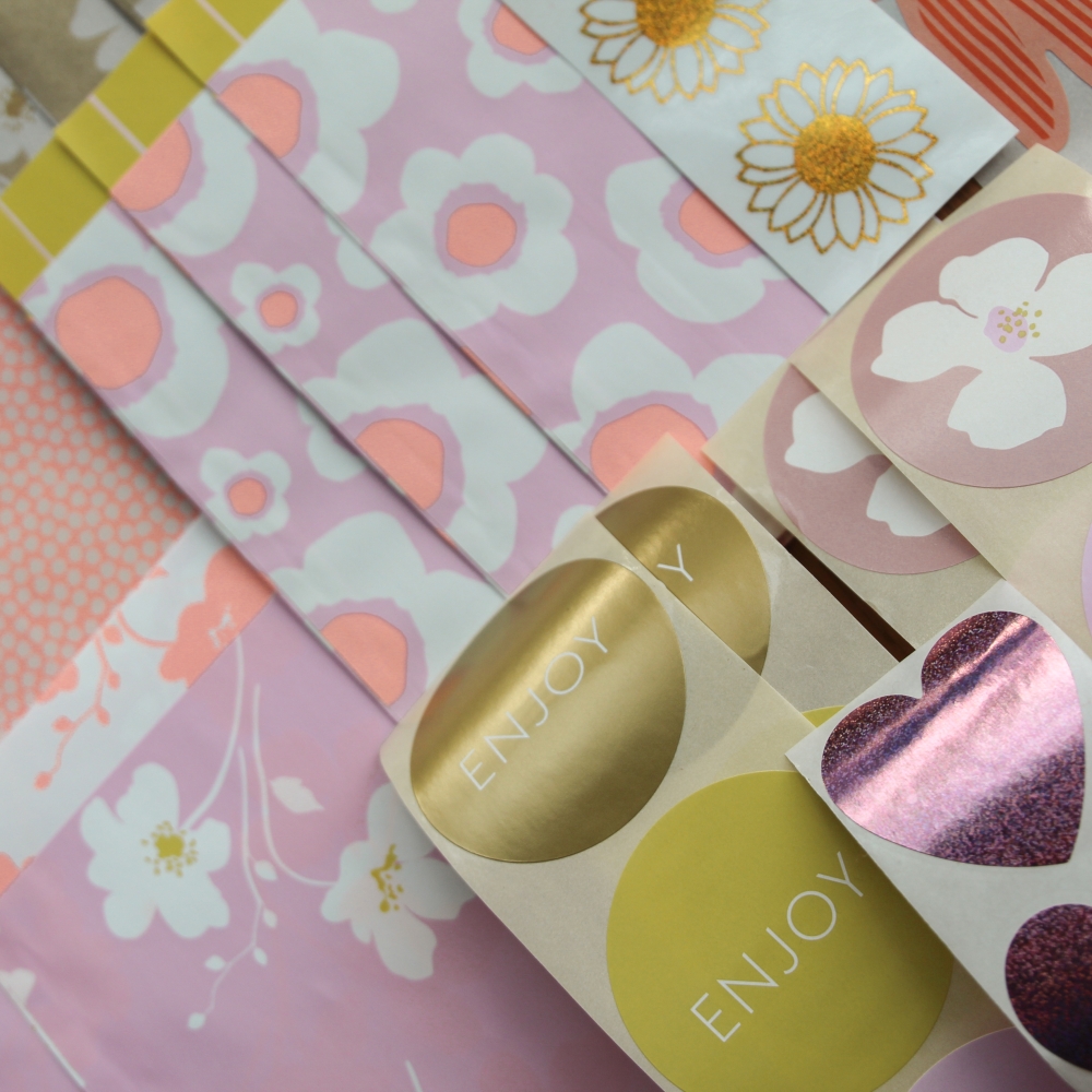 Happy Wrapping Set - Neutraal&Roze