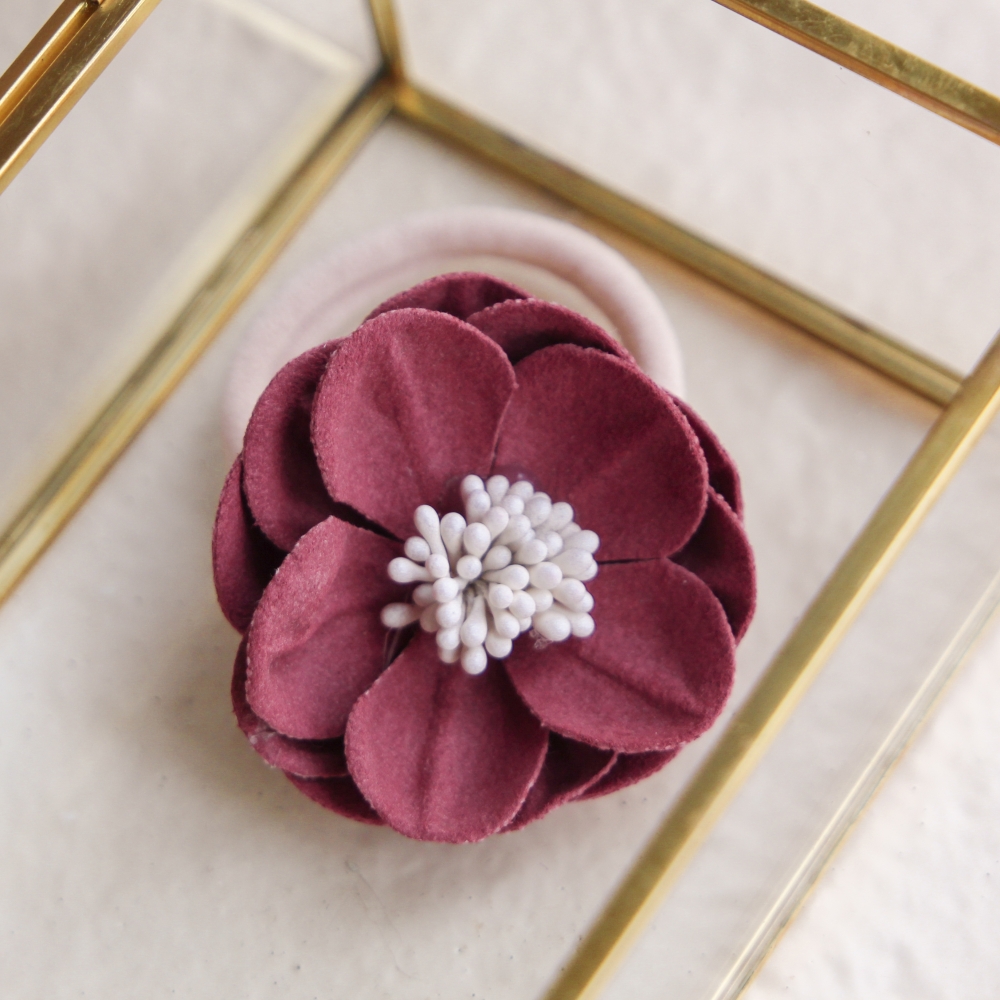 Maxi Haarelastiek - Zacht Bordeaux