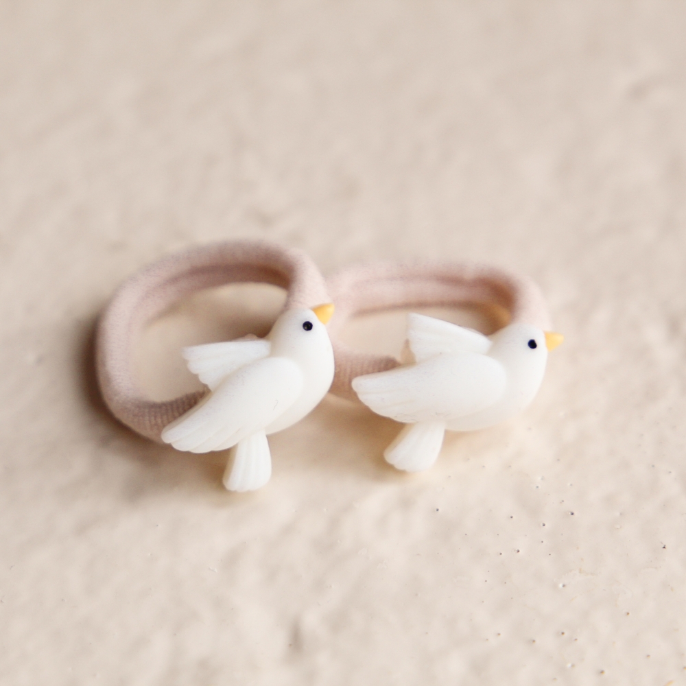 Haarelastiekjes - Duifje