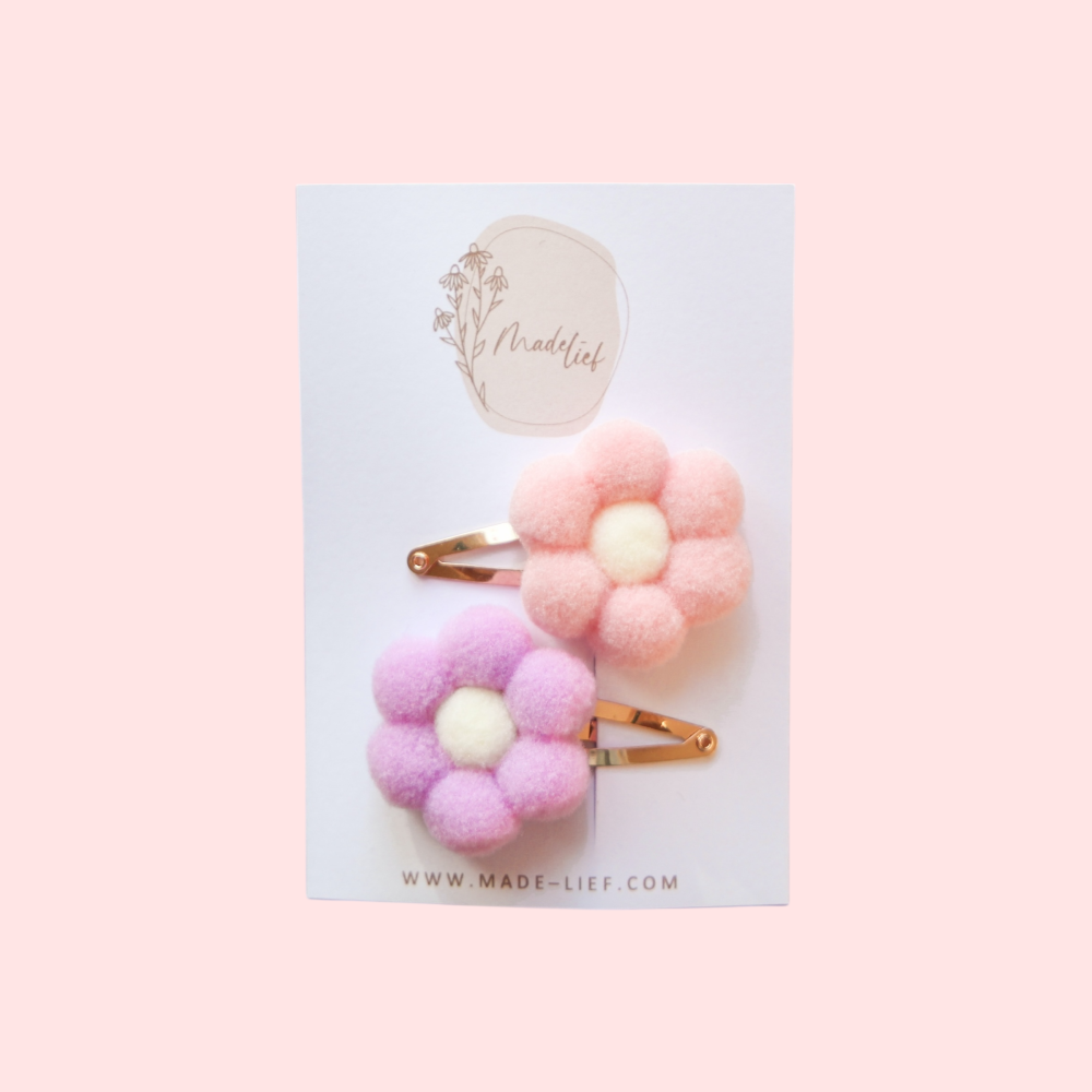 Pompon Flowers - set