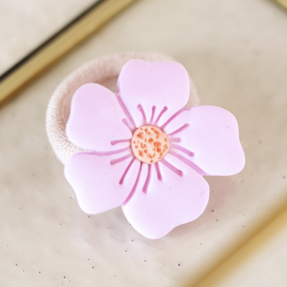 Polymeerklei elastiekje - Rosy Petal