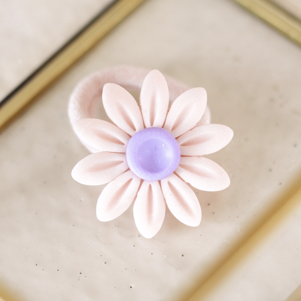 Polymeerklei elastiekje - Vanilla Fleur