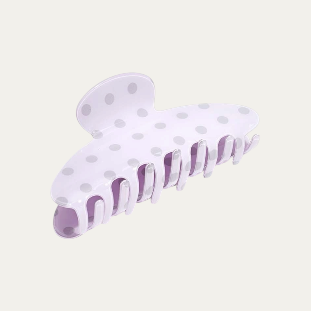 Haarclip Polkadot - Lila