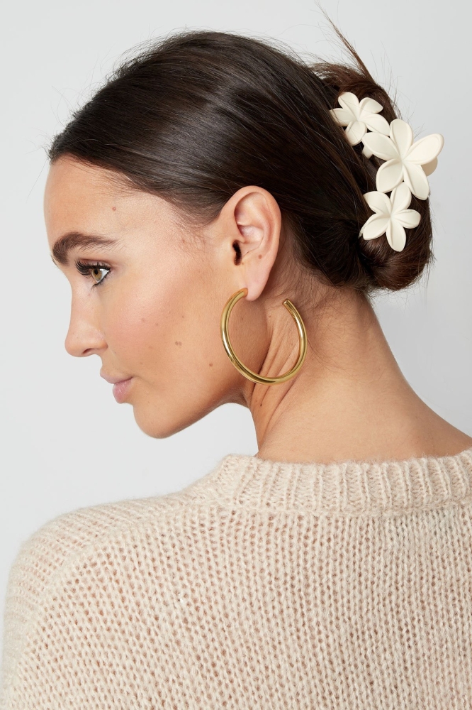 Haarclip Flower - Lichtroze