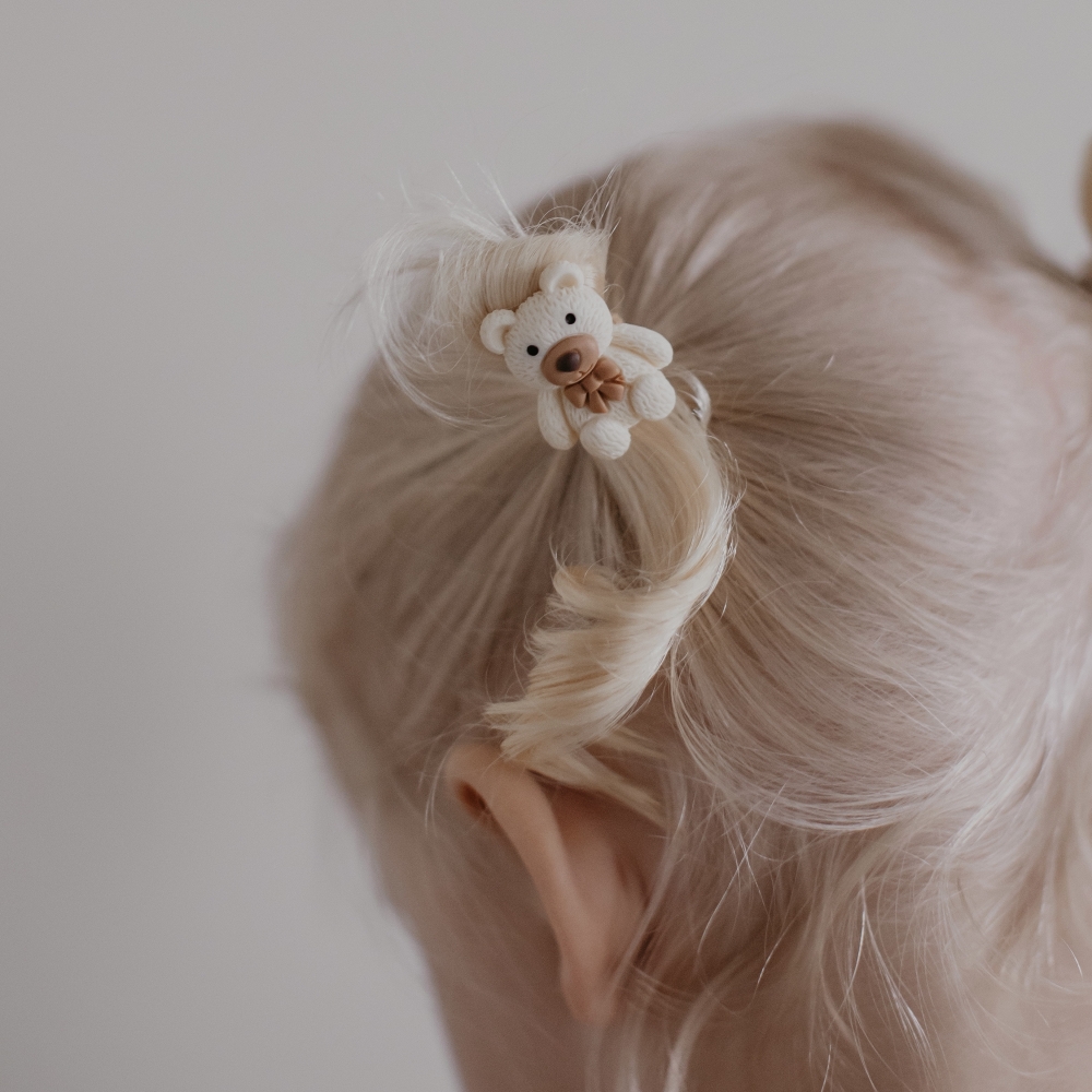Haarelastieken - Teddy Cream