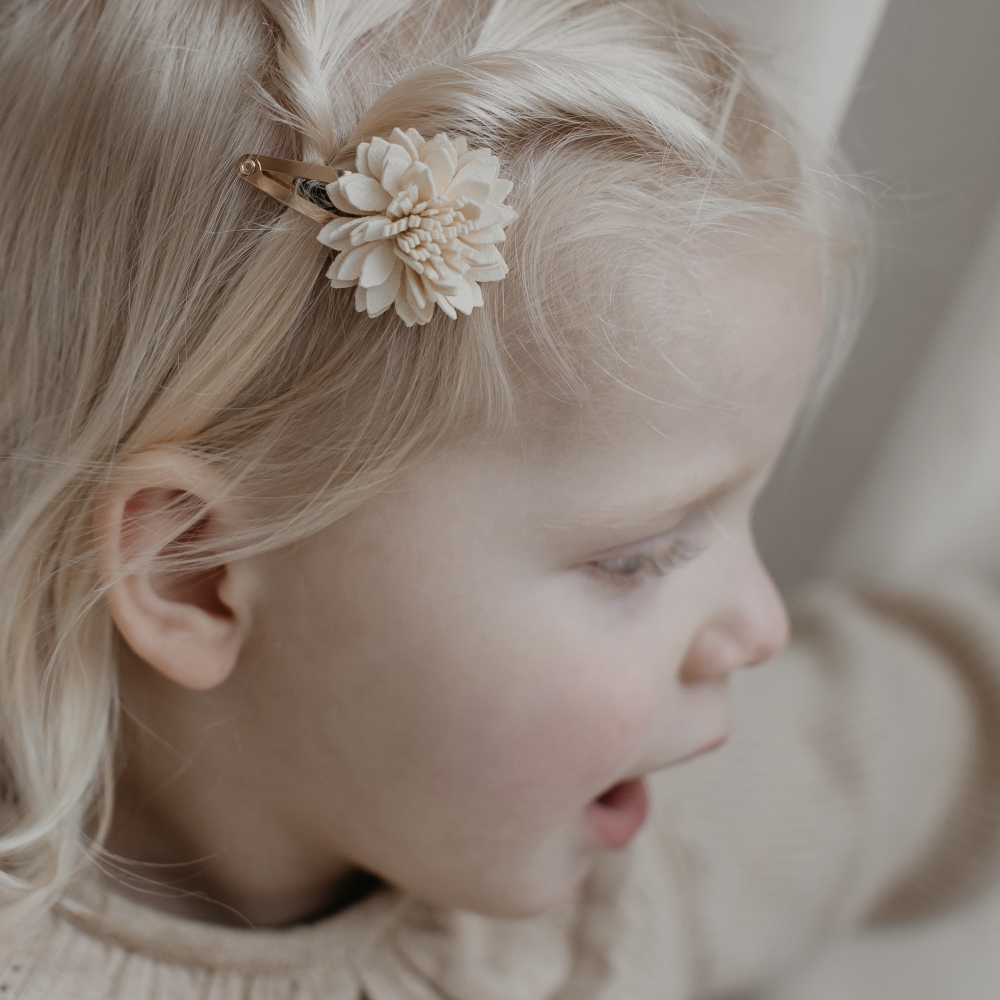Suède Flower - Cream