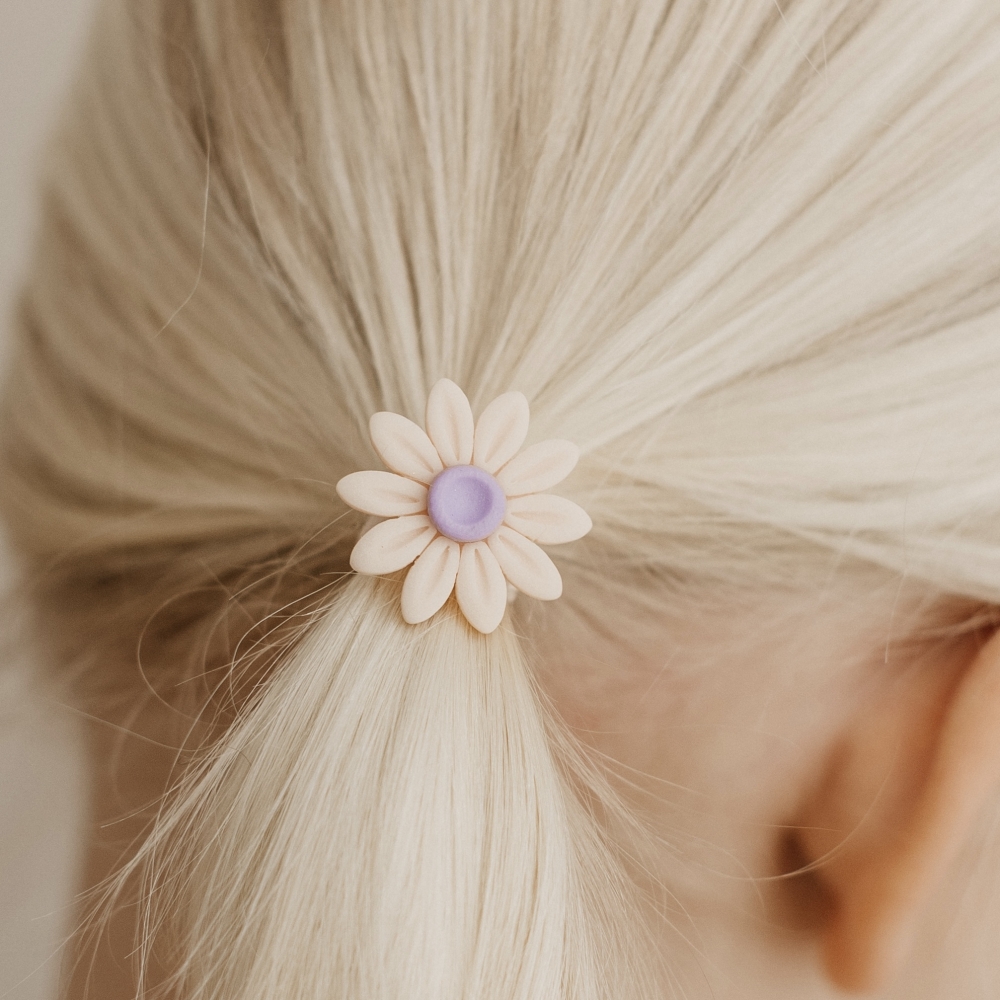Polymeerklei elastiekje - Vanilla Fleur