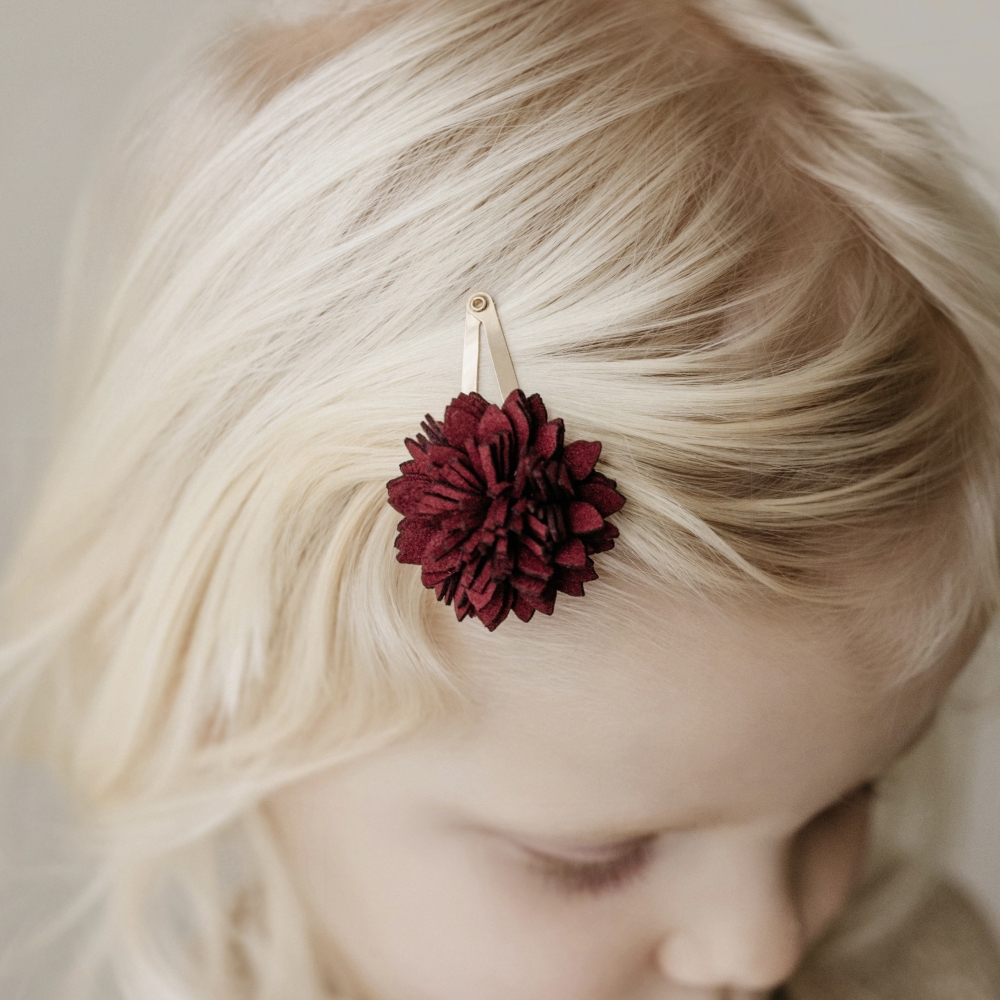 ✴︎ Suède Flower - Burgundy