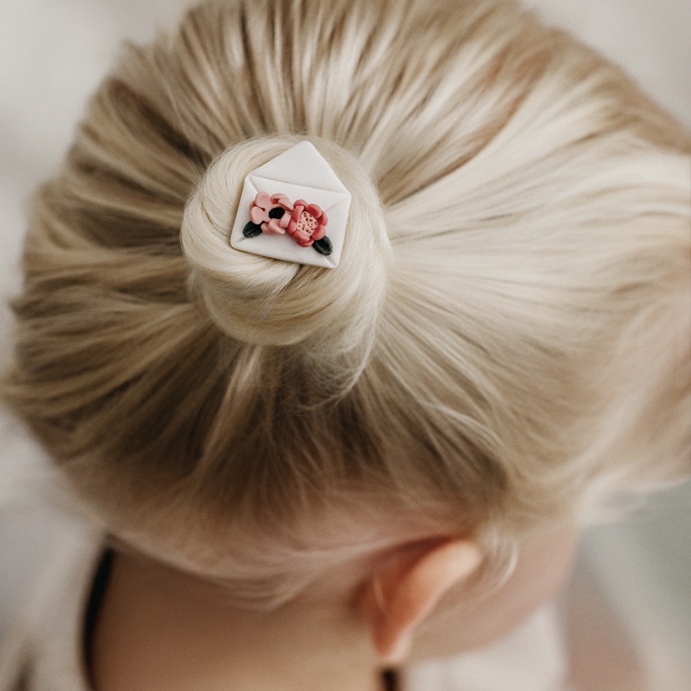 Polymeerklei elastiekje - Little Love Letter