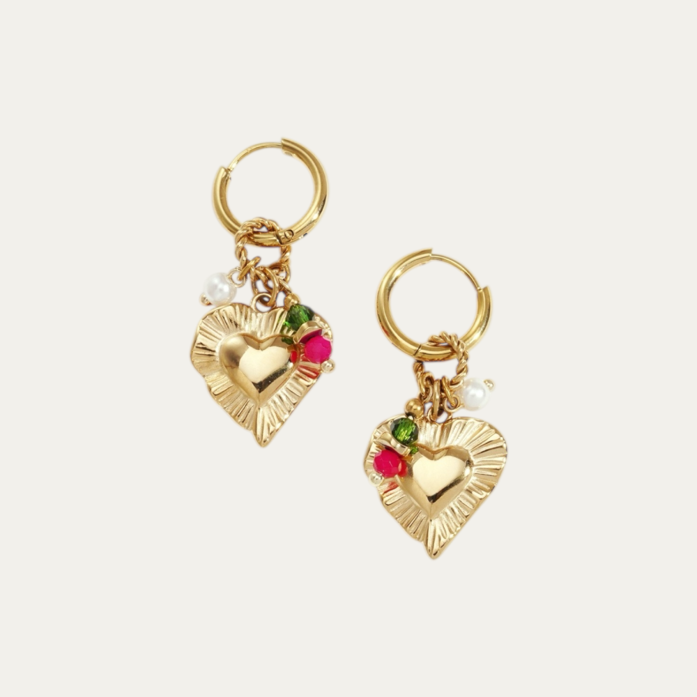 Oorbellen - Heart Charm