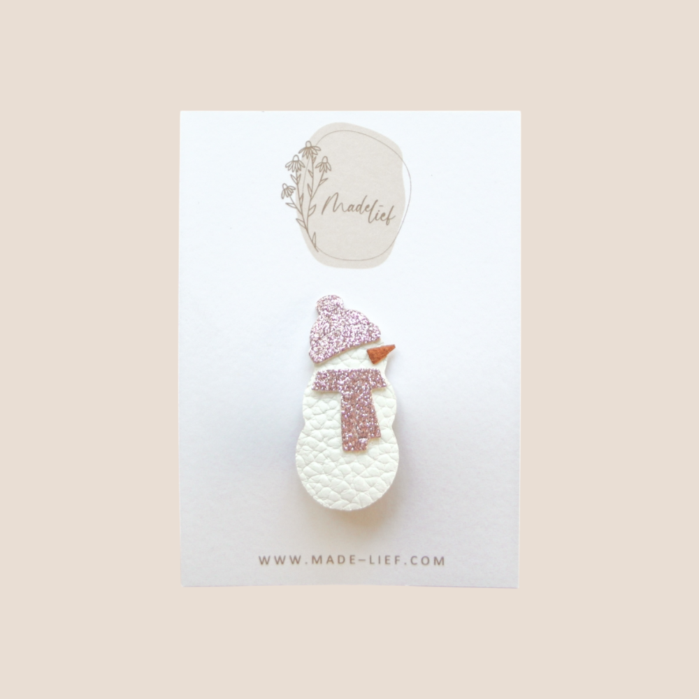 ✴︎ Snowman - Pink Glitter