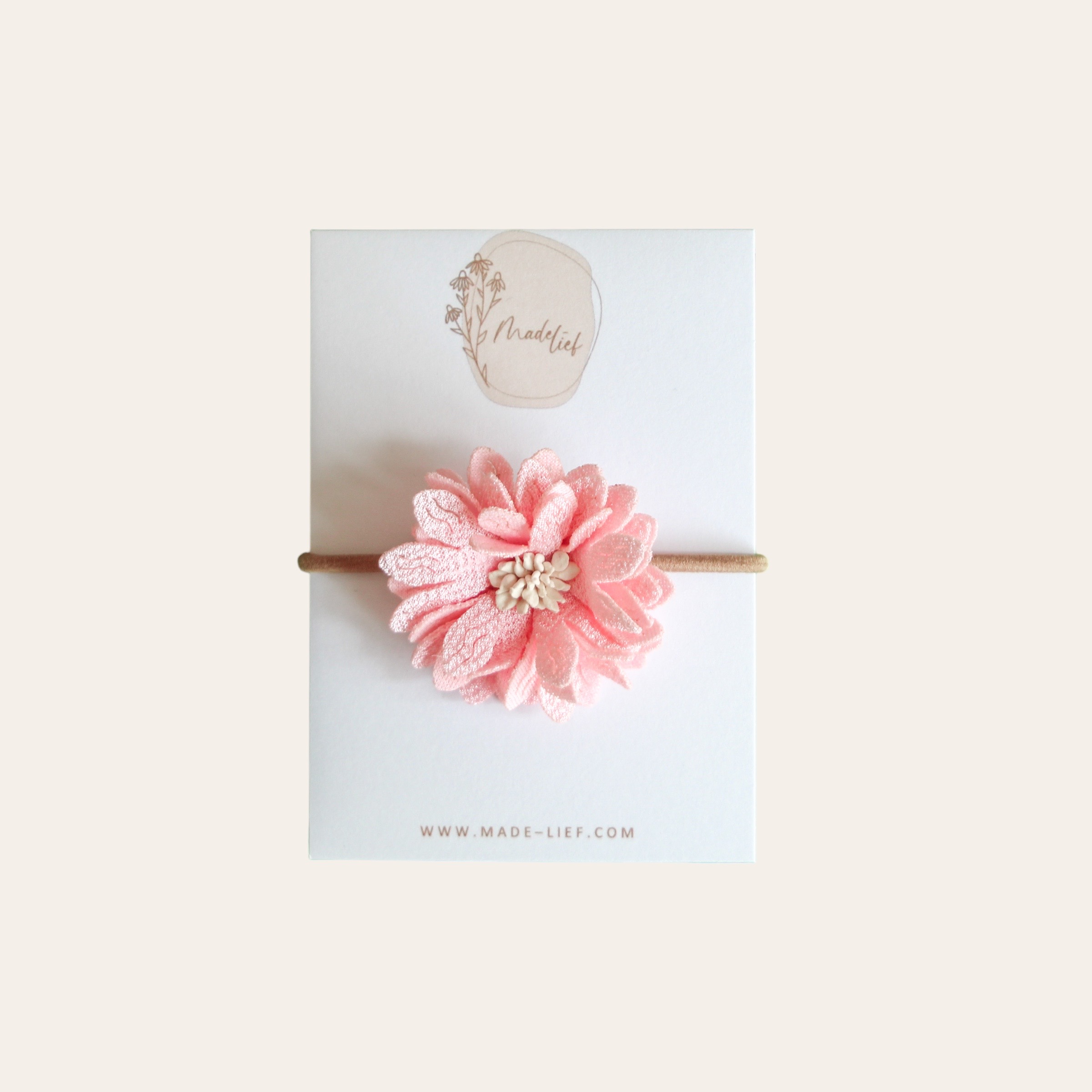 Elastiek Summerflower - Bright Pink