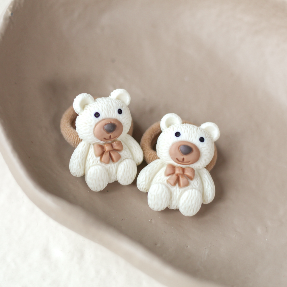 Haarelastieken - Teddy Cream