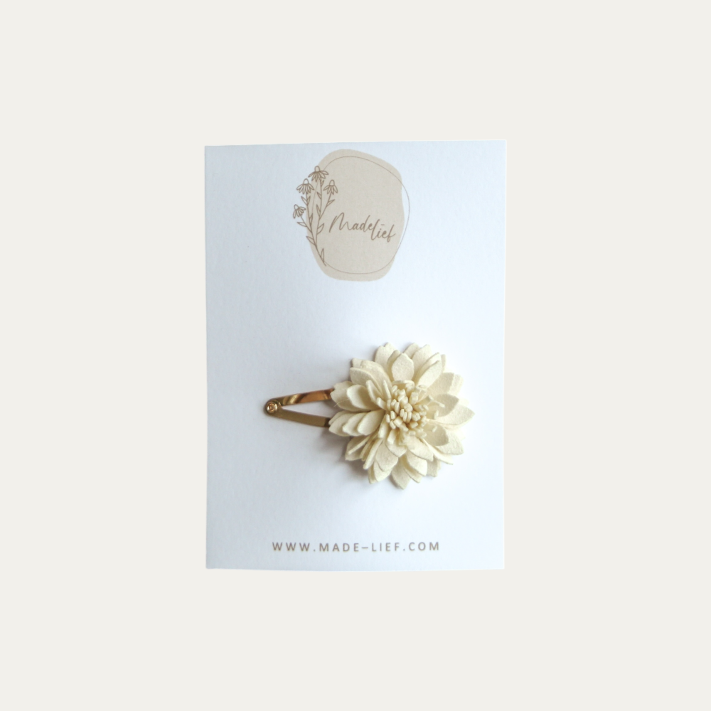 Suède Flower - Cream