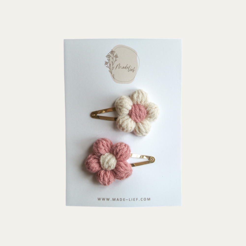 Knitted Flowers - set