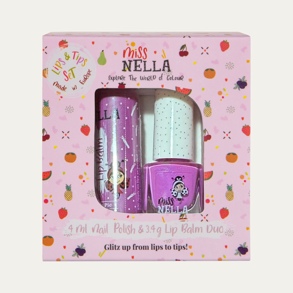 Duo Lipbalm + Nagellak - Blueberry smoothie