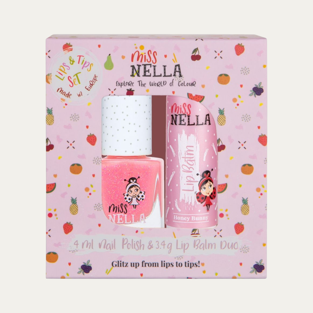 Duo Lipbalm + Nagellak - Peach Slush